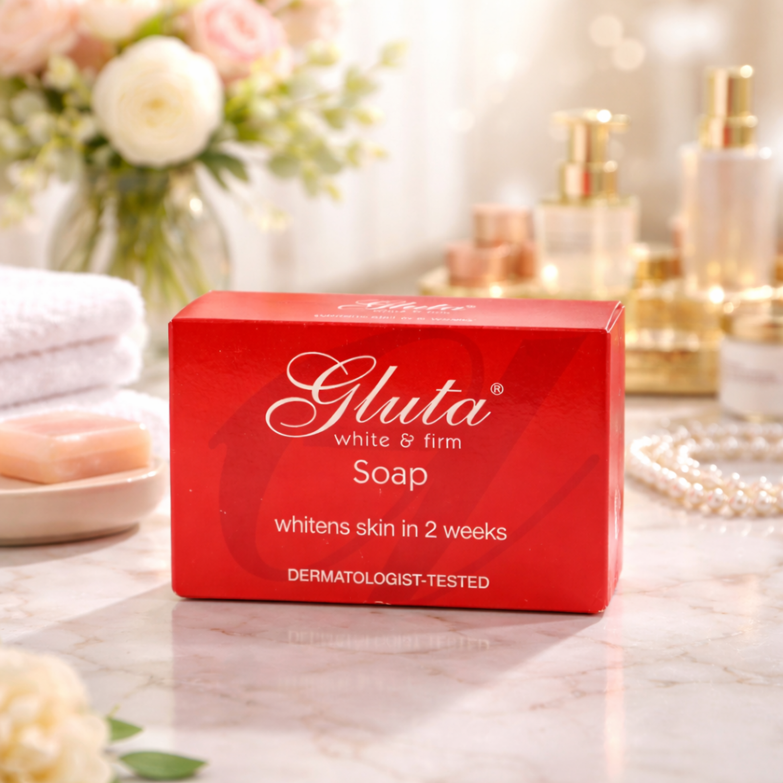 Gluta White & Firm Brightening Soap – Skin Radiance & Hydration Formula | 135g