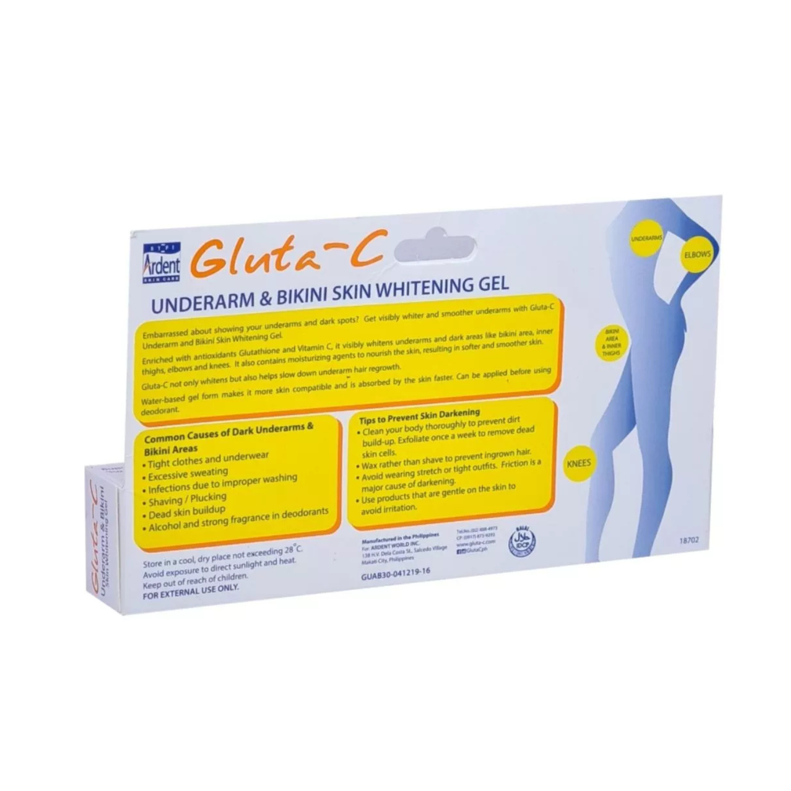 Gluta-C Natural Herbal Brightening Gel for Underarms & Bikini Area – 20ml - Image 8