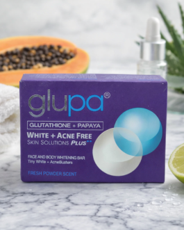 Glupa Glutathione Papaya Whitening Soap – Acne-Free Skin Solutions | Brightening Face & Body Soap