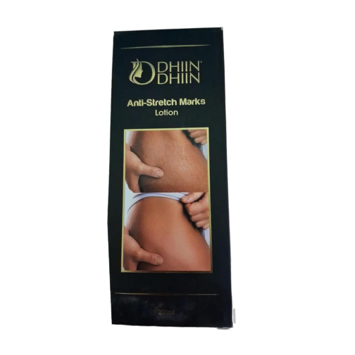 Dhiin Dhiin Anti-Stretch Marks & Skin Whitening Body Lotion 250ml | Moisturizing, Stretch Mark Prevention, and Brightening Care