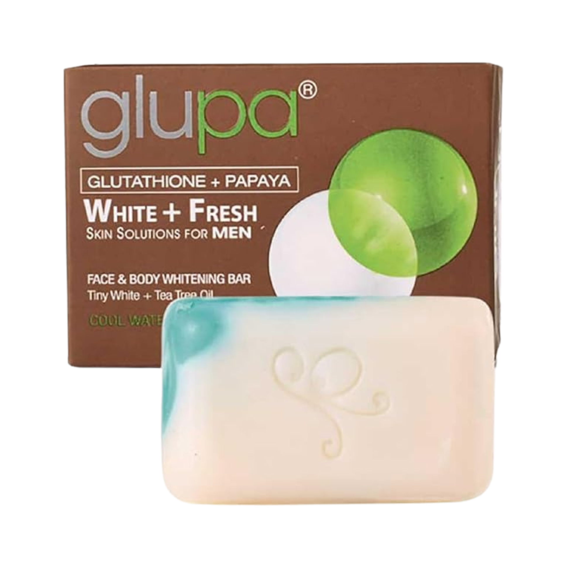 Glupa White + Fresh Face & Body Whitening Soap for Men