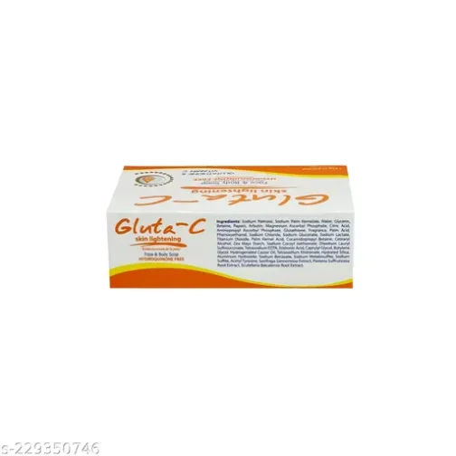 Gluta-C Skin Lightening Soap - 135g | Advanced Whitening Formula for Face & Body | Brightens Skin, Reduces Dark Spots, and Evens Tone