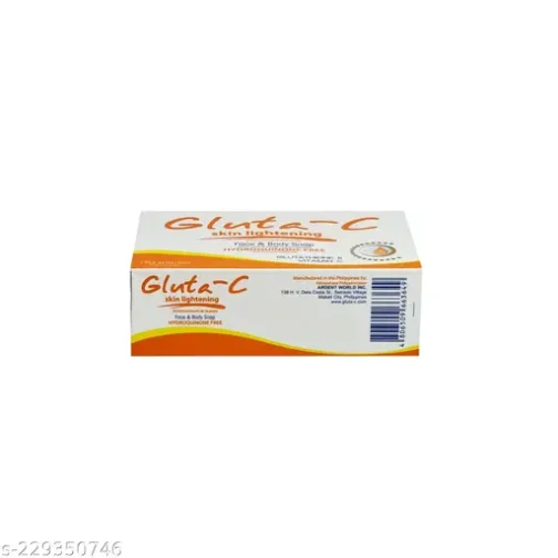 Gluta-C Skin Lightening Soap - 135g | Advanced Whitening Formula for Face & Body | Brightens Skin, Reduces Dark Spots, and Evens Tone