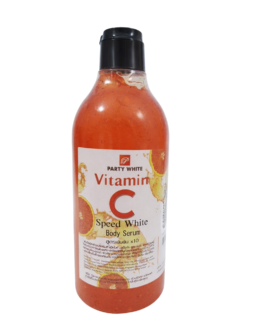 Party White Vitamin C Body Serum – 500ml | Fast-Acting Brightening & Skin Radiance