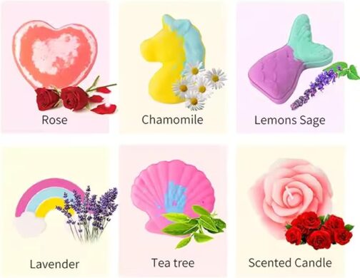 6Pcs Romantic Bath Bombs for Couples