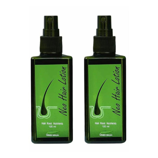 Green Wealth Neo Hair Lotion - Original Formula from Thailand | Natural Hair Growth Solution | Pack of 2