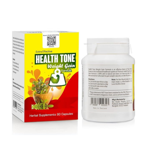 Health Tone Weight Gain Capsules – 100% Herbal Formula for Fast & Safe Weight Gain