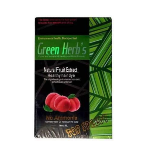 Green Herbs Natural Fruit Extract Hair Dye - Organic Color for Healthy Hair