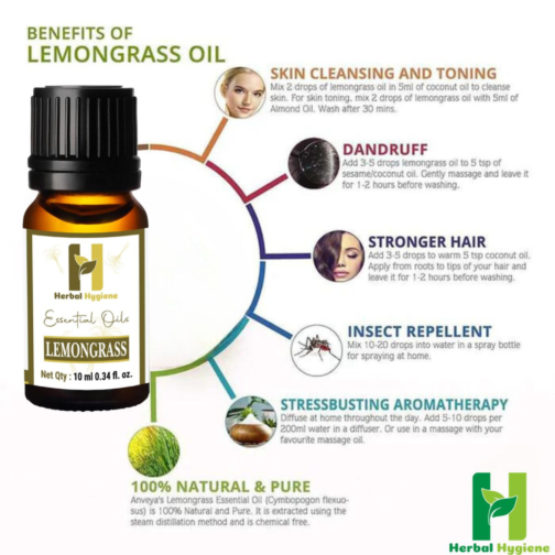 Lemongrass Essential Oil by Herbal Hygiene