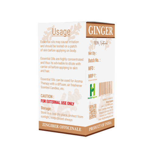 Herbal Hygiene Pure Ginger Essential Oil