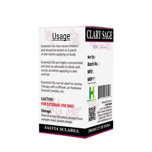 Clary Sage Essential Oil by Herbal Hygiene - 10ml