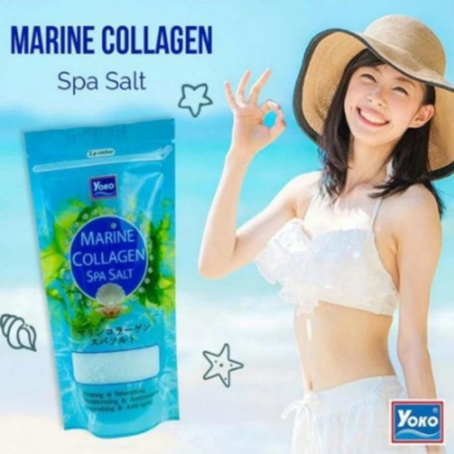 Yoko Marine Collagen Spa Salt 300g - Exfoliating & Moisturizing Bath Salt