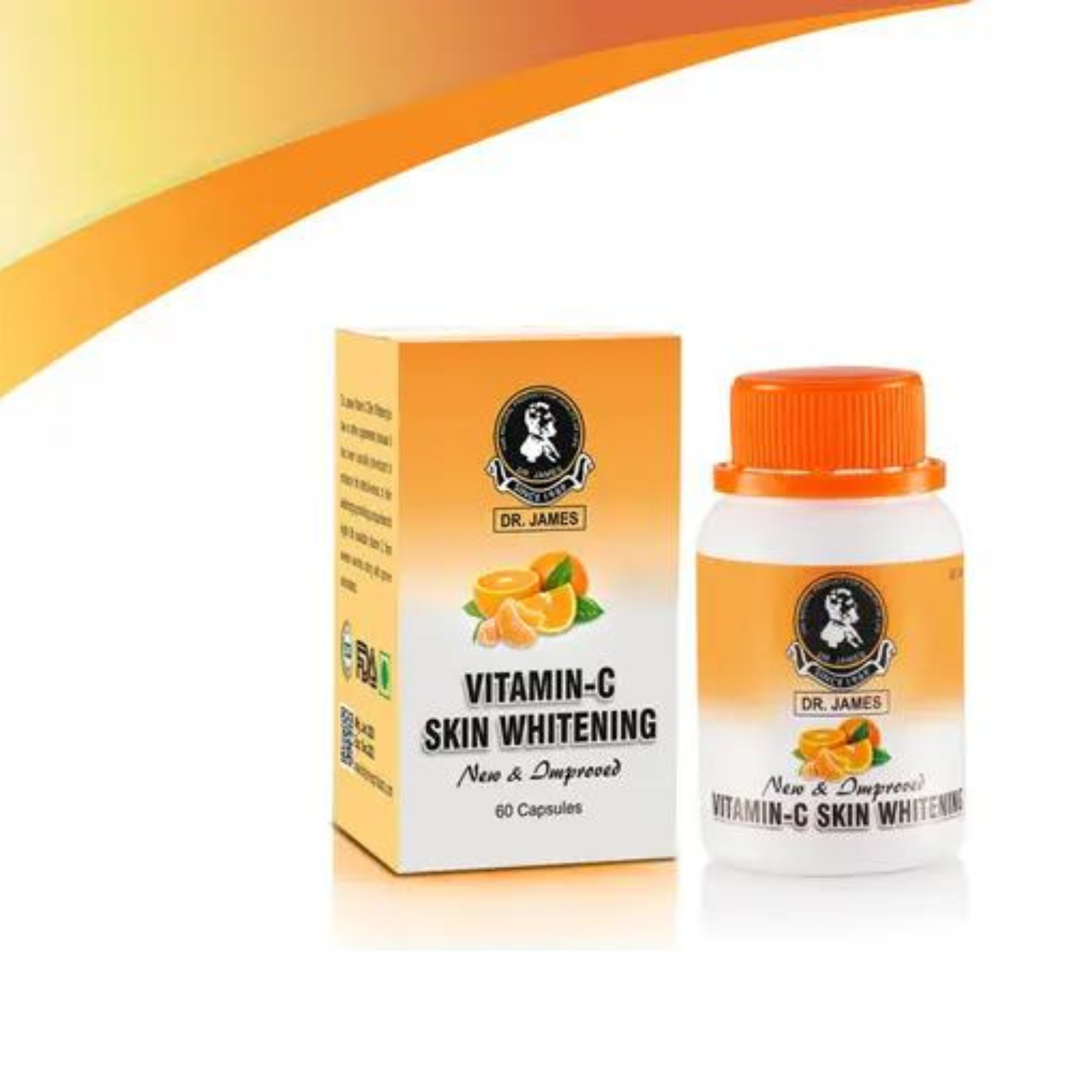 Dr James Vitamin C Skin Whitening Capsules - Powerful Antioxidant Formula for Skin