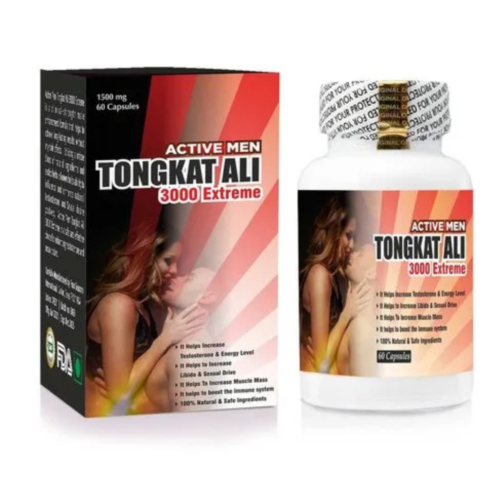 Active Men Tongkat Ali 3000 Extreme Capsules – Premium Strength for Men’s Vitality and Stamina