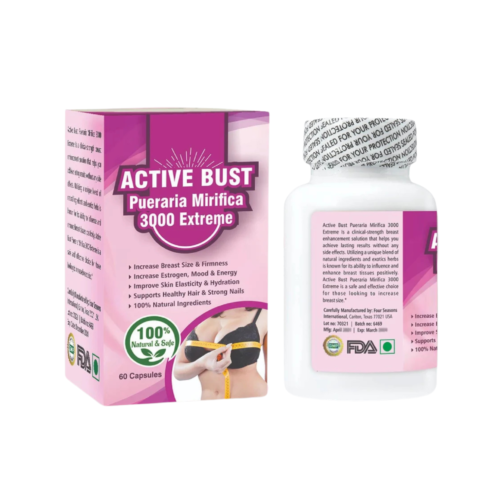 Active Bust Pueraria Mirifica 3000 - Natural Herbal Supplement for Women's Wellness