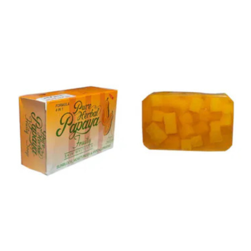 Pure Herbal Papaya Fruity Skin Soap for All Skin Types – 4-in-1 Gentle Cleansing Formula - Image 2