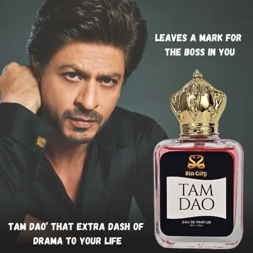 Sin City Tam Dao for Men - 50 mL Eau de Parfum | Woody Spicy Perfume | Signature Scent Inspired by Shah Rukh Khan