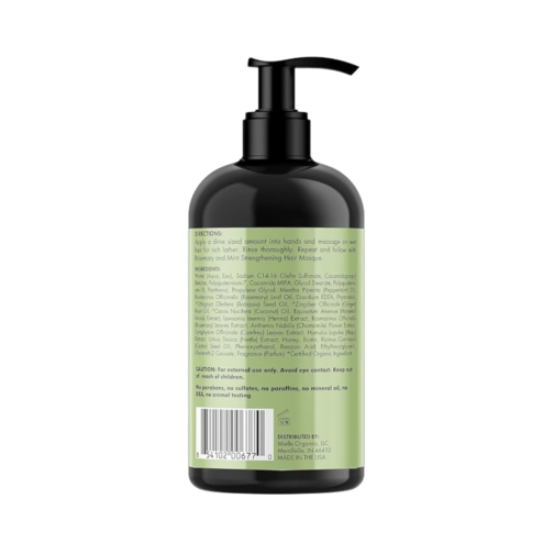 Mielle Organics Rosemary Mint Strengthening Shampoo with Biotin - 355 ml - Image 3