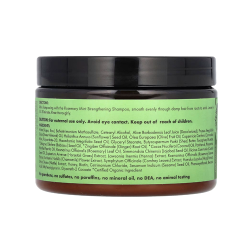 Mielle Organics Rosemary Mint Strengthening Hair Masque - 12 oz (340g) - Image 2