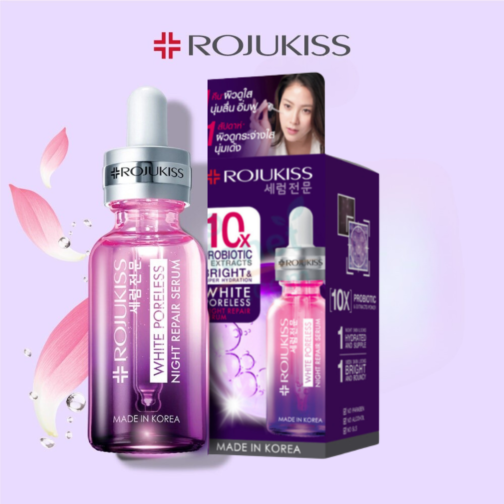 Rojukiss White Poreless Night Serum – Skin Care with Brightening - Image 2
