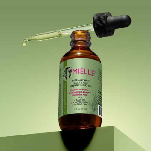 Mielle Organics Complete Rosemary Mint Hair Care Bundle - Strengthening Shampoo (355ml), Conditioner (355ml), Scalp Oil (59ml) & Hair Masque (340g) - Image 2