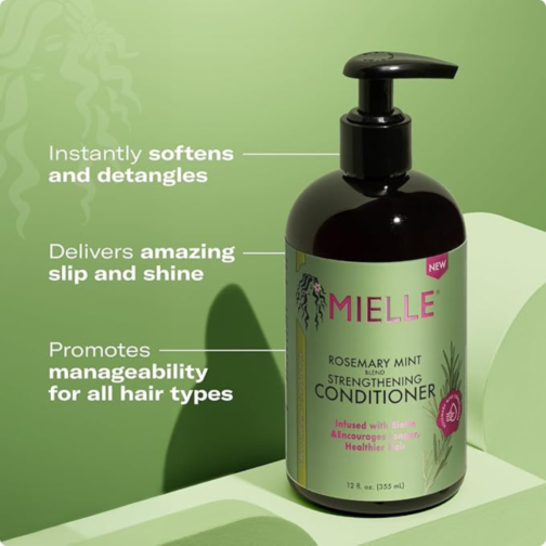Mielle Organics Rosemary Mint Strengthening Hair Conditioner - Image 3