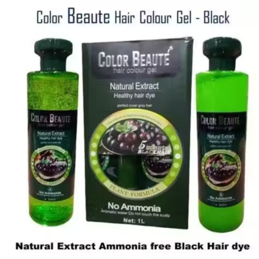 COLOR BEAUTE Hair Color Gel | Herbal Hair Dye with Natural Extracts | Ammonia Free | 1000ml - Image 2