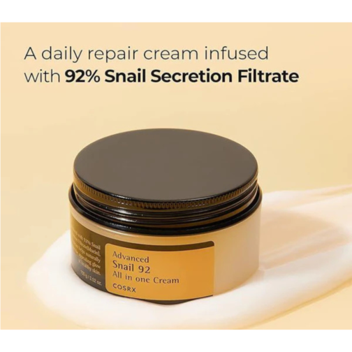 COSRX Advanced Snail 92 All in One Cream – 100ml  Moisturizing Face Cream with Snail Mucin - Image 4