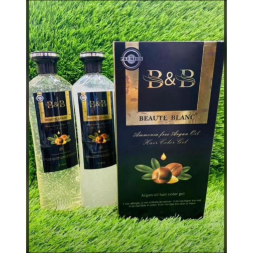 BEAUTE BLANC Argan Oil Hair Colour Gel | Natural Extract Hair Dye | Ammonia Free | 1000ml - Image 4