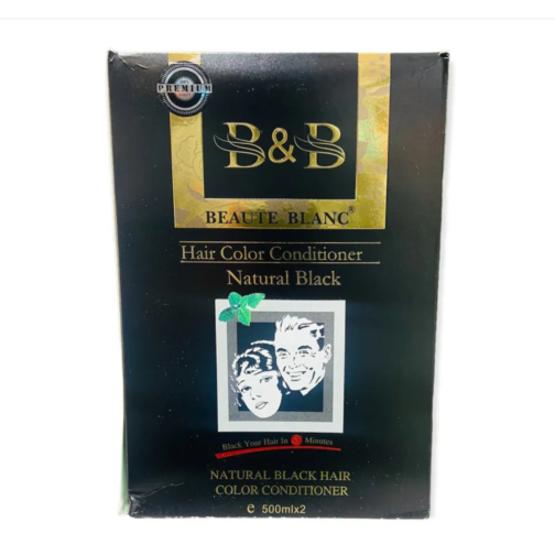 BEAUTE BLANC BB Hair Color Conditioner | Natural Black Hair Dye | Ammonia Free – 1000ml - Image 2