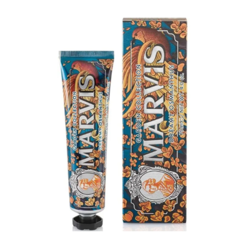 Marvis Dreamy Osmanthus Toothpaste – 75ml | Flavored Toothpaste for Fresh Breath & Daily Oral Care