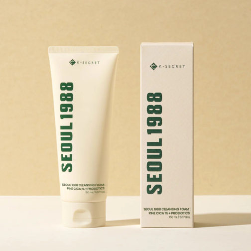 KSECRET Seoul 1988 Cleansing Foam – 150ml | Pine Cica 1% + Probiotics Gentle Face Wash