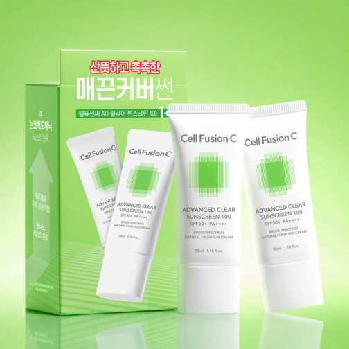Cell Fusion C Advanced Clear Sunscreen Twin Pack SPF50+ PA++++