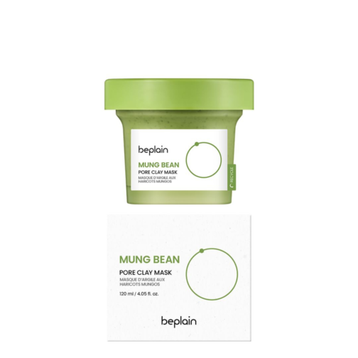 Beplain Mung Bean Pore Clay Mask 120ml, Korean Face Mask for Deep Cleansing