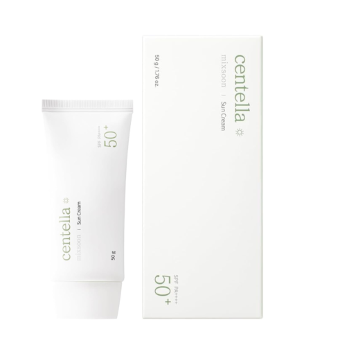 Mixsoon Centella Asiatica Suncream 50gm / Korean Face Sunscreen SPF50+ PA++++