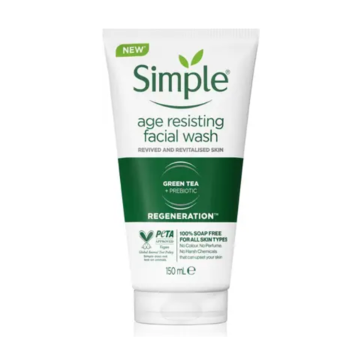 Simple Age Resisting Facial Wash 150ml | Gentle Cleanser for Revived and Revitalised Skin