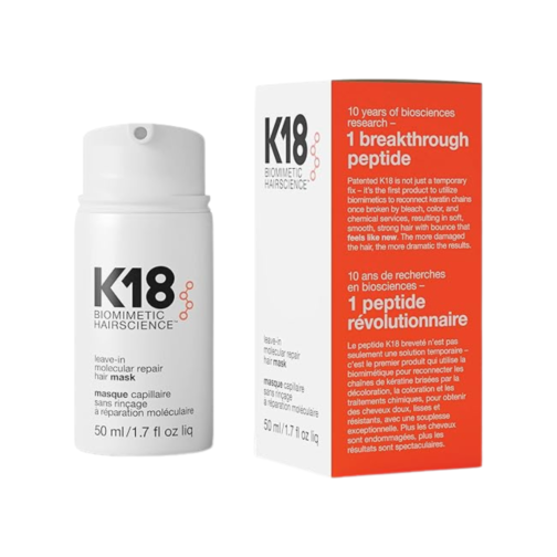 K18 Leave-In Repair Hair Mask – 1 Count | 4-Minute Treatment for Dry & Damaged Hair