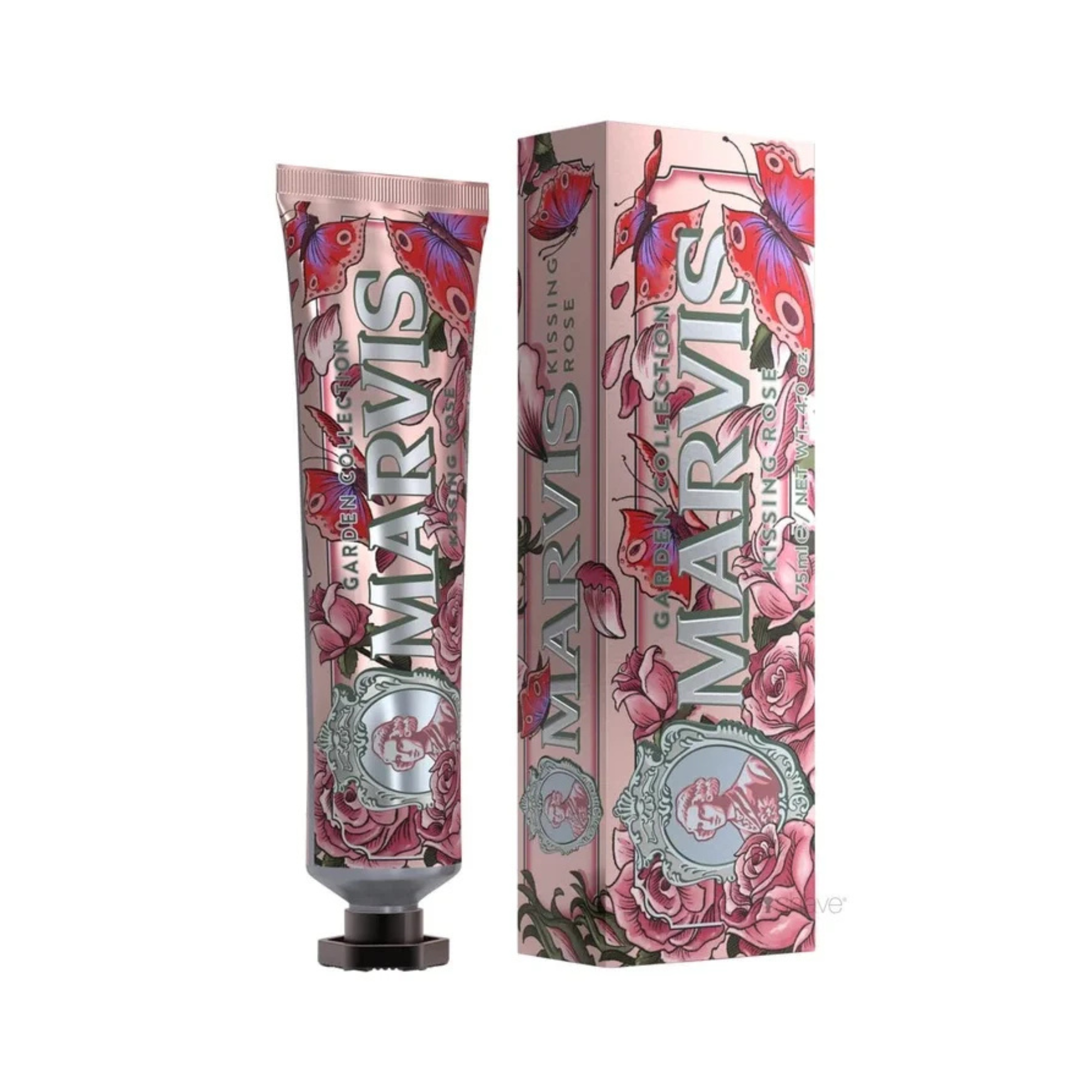 Marvis Kissing Rose Toothpaste – 75ml | Flavored Toothpaste for Fresh Breath & Daily Oral Care