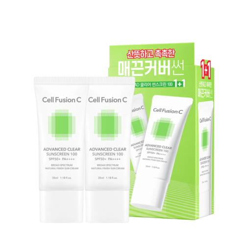 Cell Fusion C Advanced Clear Sunscreen Twin Pack SPF50+ PA++++ - Image 2