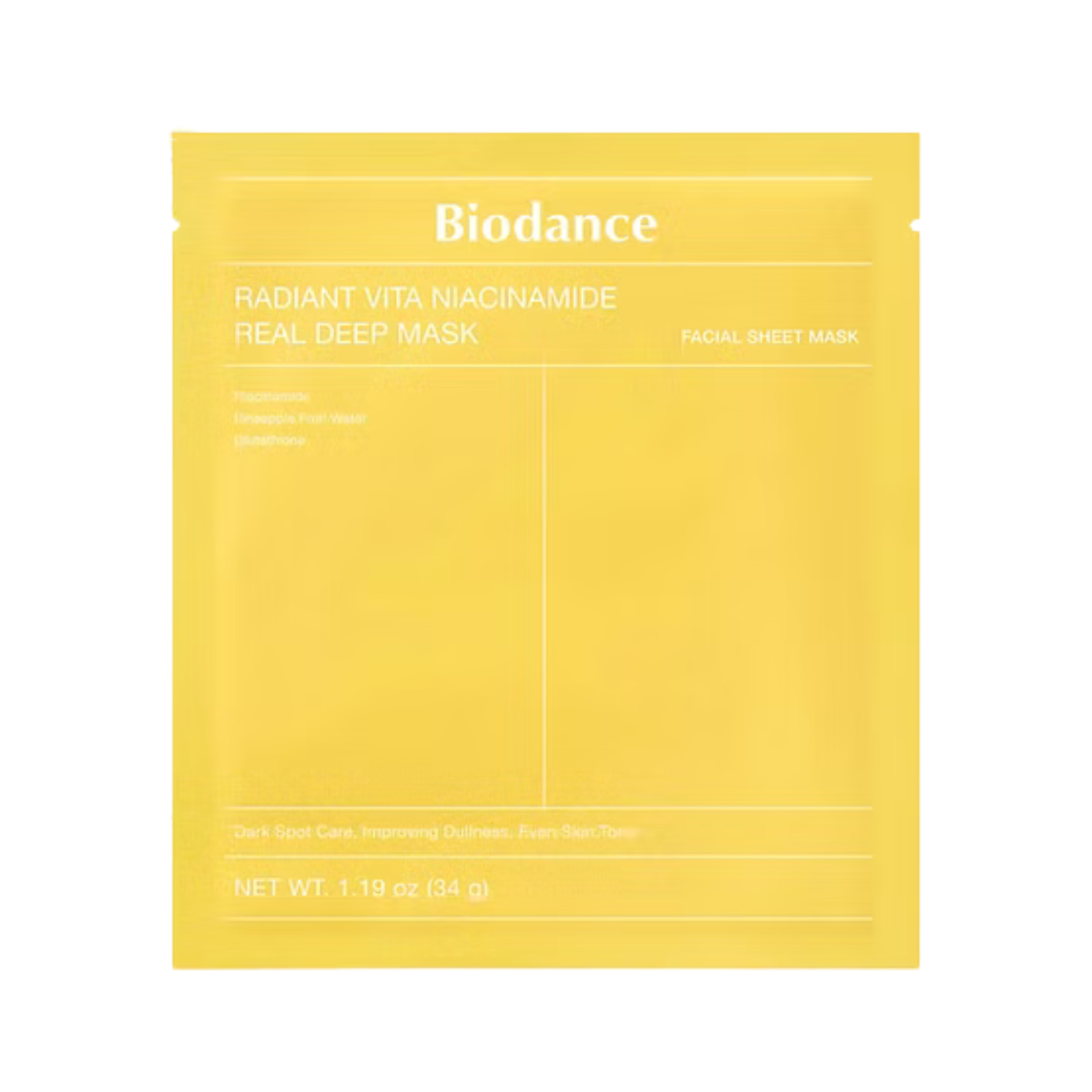 Biodance Radiant Vita Niacinamide Real Deep Mask | Hydrating Sheet Mask - Image 3
