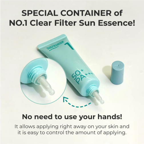 Numbuzin No.1 Clear Filter Sun Essence – SPF 50+ PA++++ | Lightweight Sunscreen for Face