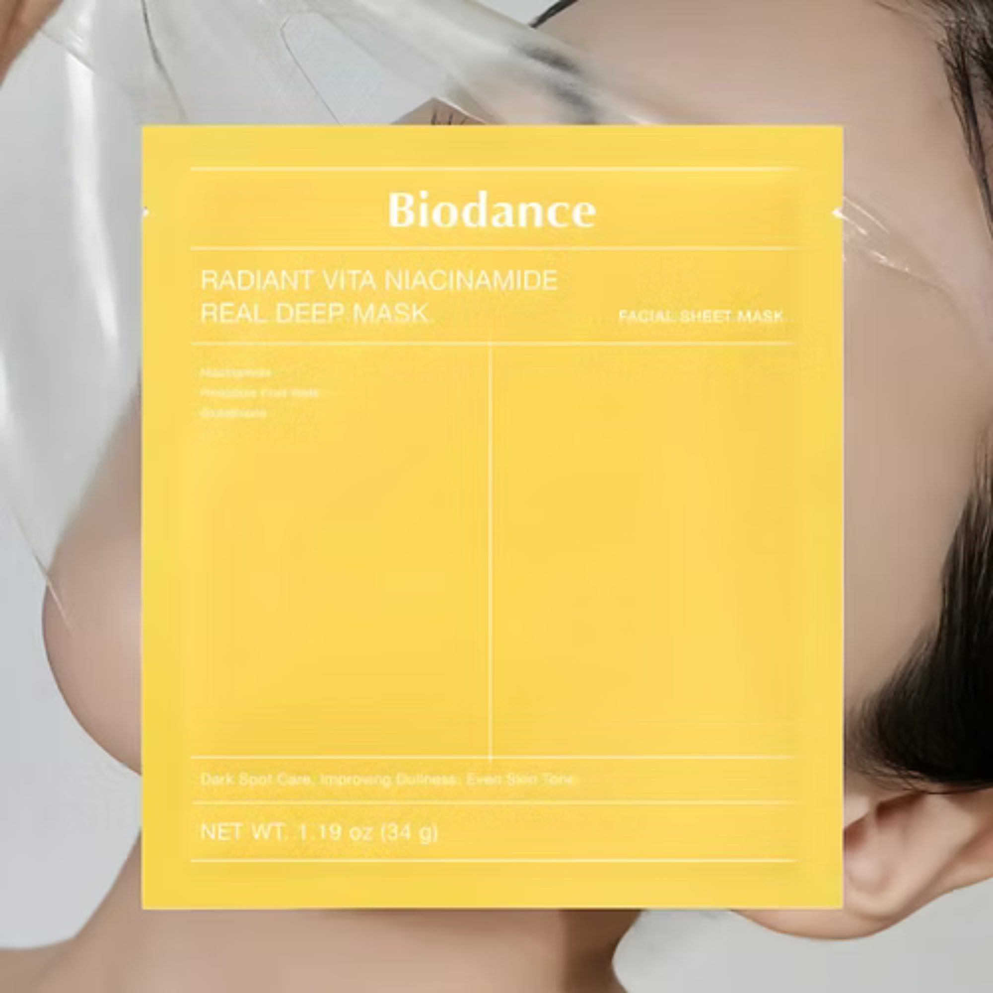 Biodance Radiant Vita Niacinamide Real Deep Mask | Hydrating Sheet