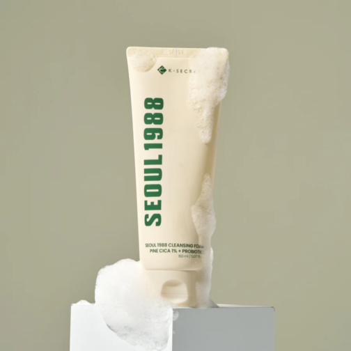KSECRET Seoul 1988 Cleansing Foam – 150ml | Pine Cica 1% + Probiotics Gentle Face Wash - Image 4