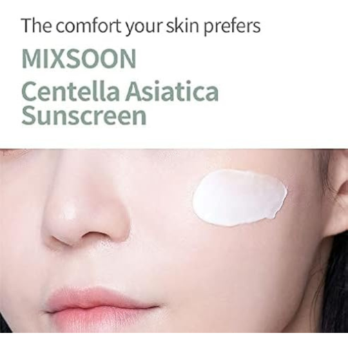 Mixsoon Centella Asiatica Suncream 50gm / Korean Face Sunscreen SPF50+ PA++++ - Image 4