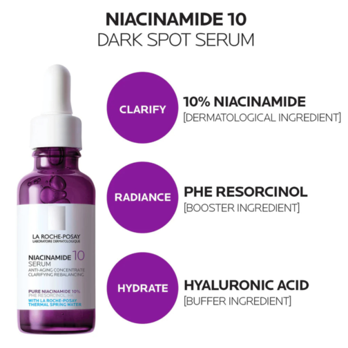 La Roche-Posay Pure Niacinamide Serum 10% 30ml | Face Serum for Skin Balance - Image 4