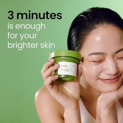 Beplain Mung Bean Pore Clay Mask 120ml, Korean Face Mask for Deep Cleansing - Image 5