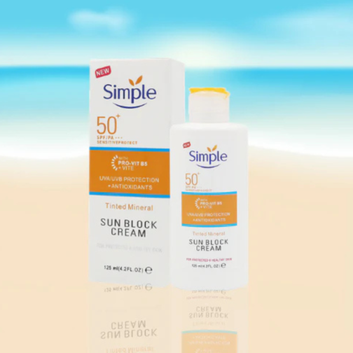 Simple Facial Sunscreen Sensitive Protect Sun Block SPF50+PA+++ 125ml - Image 4