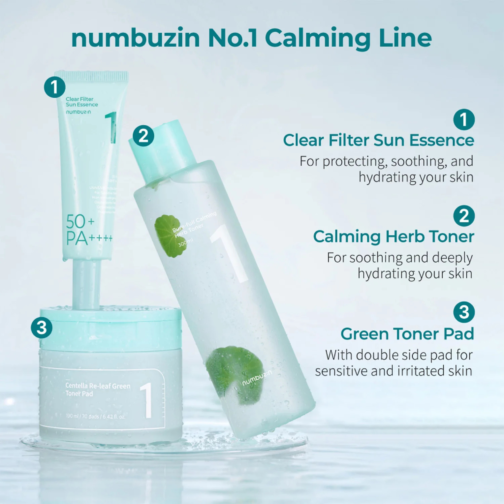 Numbuzin No.1 Clear Filter Sun Essence – SPF 50+ PA++++ | Lightweight Sunscreen for Face