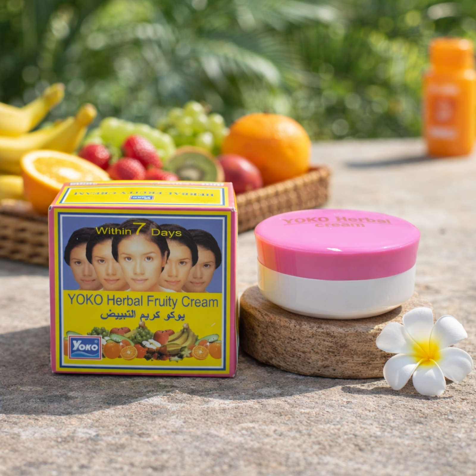 Yoko Herbal Fruity Cream 4g – Fruit Extract Face Cream with Vitamin C & E