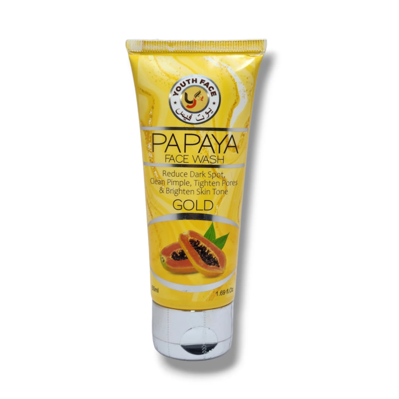 Youth Papaya Face Wash 50ml Gold Variant with Papaya Enzymes